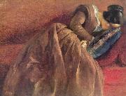 Adolph von Menzel Menzel's sister Emilie, sleeping china oil painting artist